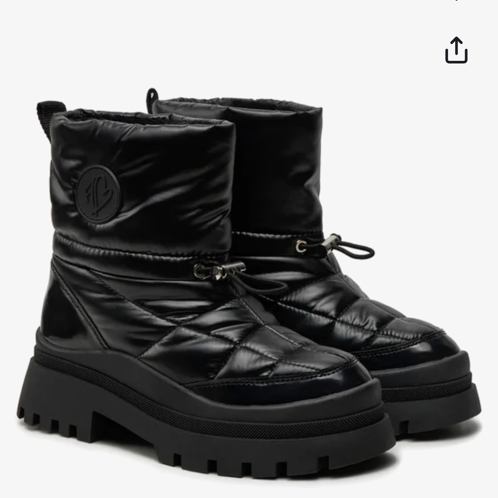 Aldo Black Quilted Winter Boots
